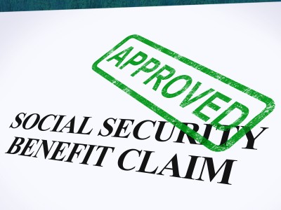 social security benefit claim stamped approved