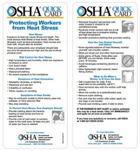 OSHA Quick Card