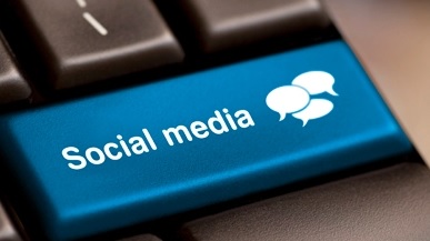 Social Media Button on Keyboard